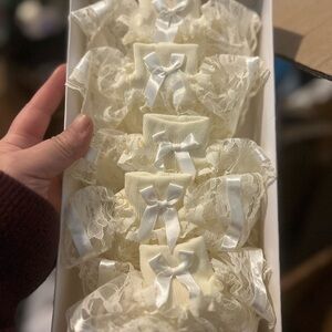 Elegant Cream Lace Baby Socks